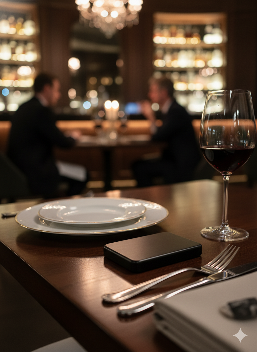 Vault Carry in elegant dining setting